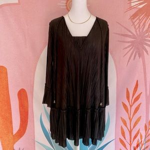 Free People Black Boho Mini Dress, size XS